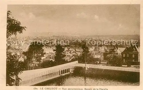 Le_Creusot_Saone et Loire Vue panoramique Bassin de la Marolle Le_Creusot_Saone et Loire