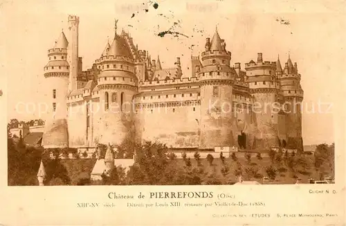 Pierrefonds_Oise Chateau Pierrefonds Oise