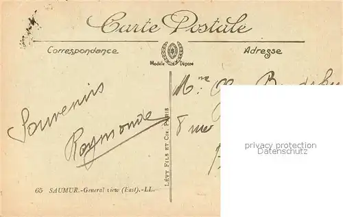 Saumur Vue generale Saumur