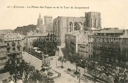 Avignon_Vaucluse Palais des Papes vu de la Tour de Jacquemard Monument Avignon Vaucluse
