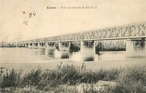 Cosne Cours sur Loire Pont du Chemin de Fer P. O. Cosne Cours sur Loire