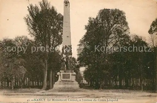Nancy_Lothringen Monument Carnot entree du Cours Leopold Nancy Lothringen