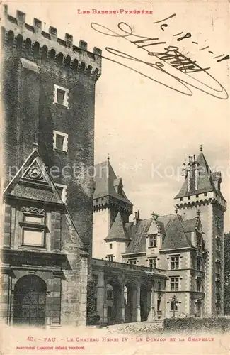 Pau Chateau Henri IV Donjon et la Chapelle Pau
