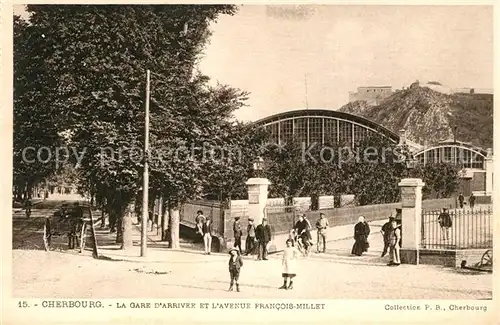 Cherbourg_Octeville_Basse_Normandie La Gare d Arriver Avenue Francois Millet Cherbourg_Octeville