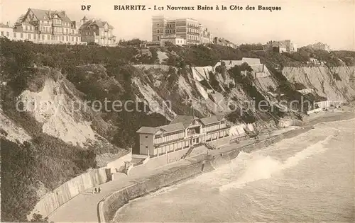 Biarritz_Pyrenees_Atlantiques Les nouveaux bains a la Cote des Basques Biarritz_Pyrenees