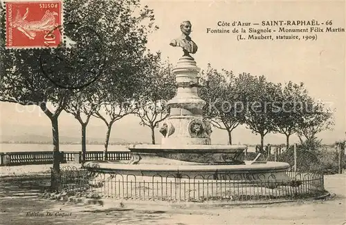 Saint Raphael_Var Fontaine de la Siagnole Monument Felix Martin Saint Raphael Var