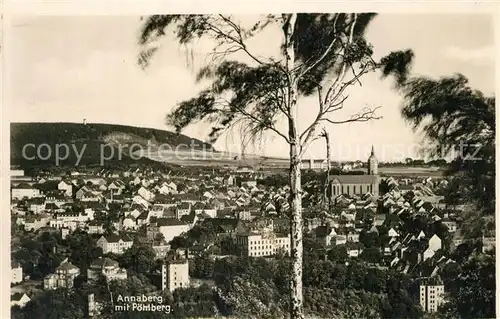 Annaberg Buchholz_Erzgebirge Panorama mit Poehlberg Annaberg Buchholz