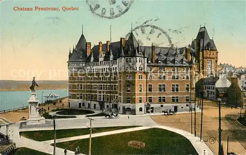 Quebec Chateau Frontenac Monument Quebec