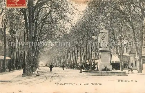 Aix en Provence Le Cours Mirabeau Aix en Provence