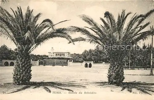 Tunis Entree du Belvedere Tunis