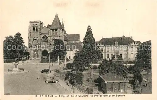 Le_Mans_Sarthe Eglise de la Couture Prefecture Square Le_Mans_Sarthe