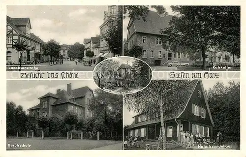 Seesen_Harz Jacobsenstrasse Ratskeller Berufsschule Naturfreundehaus Burg Sehusa Amtsgericht Seesen Harz