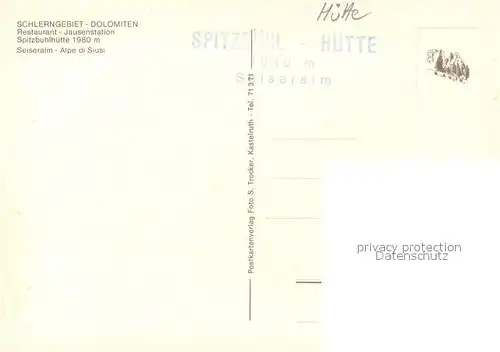 Seiser_Alm_Dolomiten Restaurant Spitzb?hlh?tte  