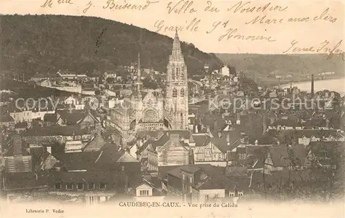 Caudebec en Caux Vue prise du Calidu Caudebec en Caux
