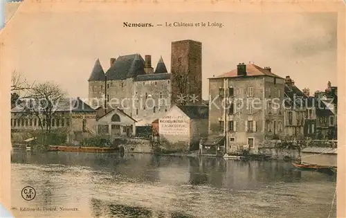 Nemours_Seine et Marne Chateau et le Loing Nemours Seine et Marne