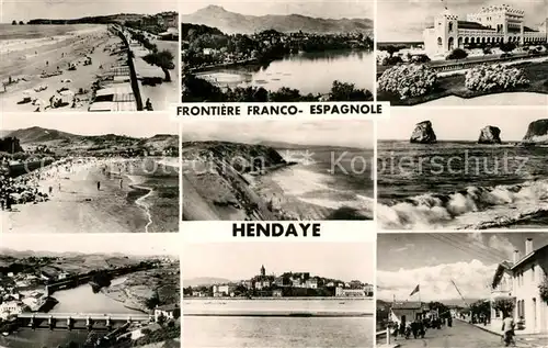 Hendaye_Pyrenees_Atlantiques Frontiere Franco Espagnole Hendaye_Pyrenees