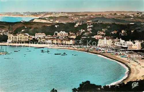 Saint Jean de Luz Plage prise de la Tour de Bordagain Saint Jean de Luz