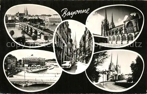 Bayonne_Pyrenees_Atlantiques Pont Saint Esprit Cathedrale Rue Port Neuf Hotel de Ville  Bayonne_Pyrenees