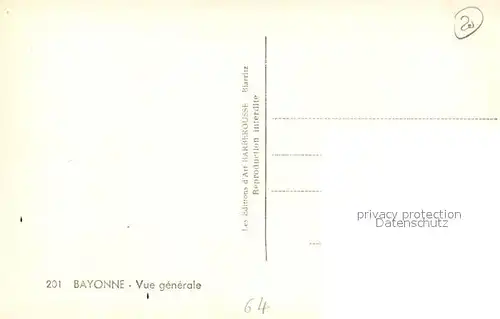Bayonne_Pyrenees_Atlantiques Vue generale Bayonne_Pyrenees