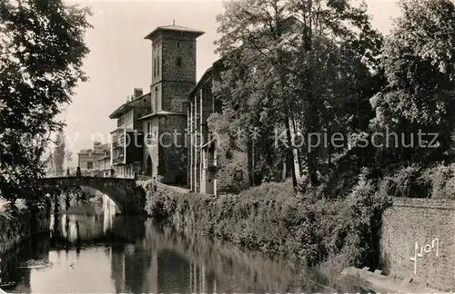 Saint Jean Pied de Port Nive Pont d`Espagne Eglise Saint Jean Pied de Port