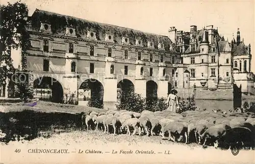 Chenonceaux_Indre_et_Loire Le Chateau La Facade Orientale Chenonceaux_Indre