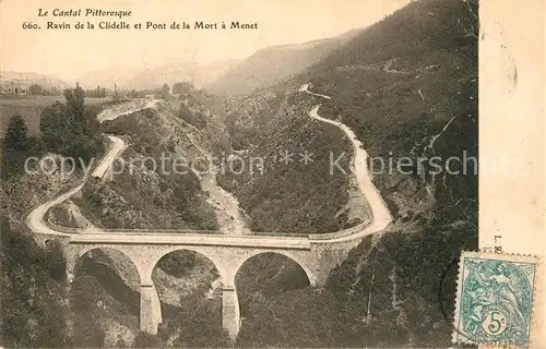 Cantal_Auvergne Ravin de la Clidelle et Pont de la Mort a Menet Cantal Auvergne