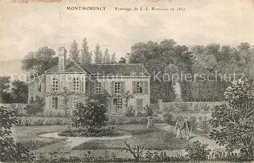 Montmorency Ermitage de JJ Rousseau en 1820 Montmorency