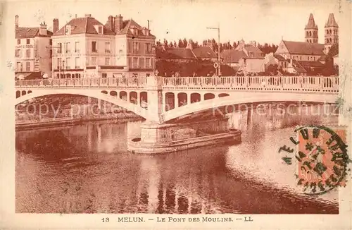 Melun_Seine_et_Marne Le Pont des Moulins Melun_Seine_et_Marne