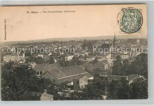 Agen_Lot_et_Garonne Vue Panoramique cote Ouest Agen_Lot_et_Garonne
