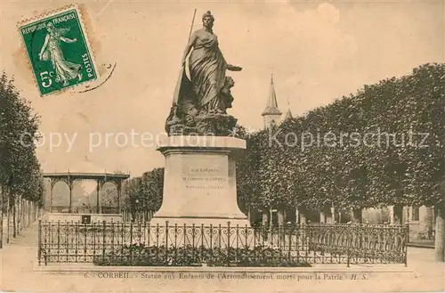 Corbeil Essonnes tat
Statue aux Enfants morts pour la Patrie Monument Corbeil Essonnes