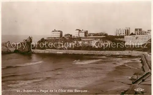 Biarritz_Pyrenees_Atlantiques Plage de la Cote des Basques Biarritz_Pyrenees