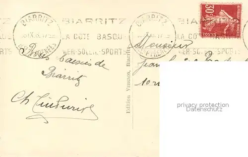 Biarritz_Pyrenees_Atlantiques Plage de la Cote des Basques Biarritz_Pyrenees