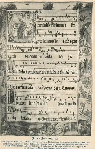 Saint Die des Vosges Une page du Missel a la Bibliotheque de Saint Die Saint Die des Vosges