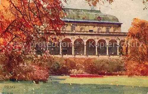 Prag_Prahy_Prague Belvedere Aquarell Prag_Prahy_Prague