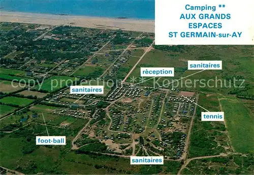 Saint Germain sur Ay Camping Aux Grands Espaces Vue aerienne Saint Germain sur Ay