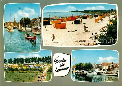 Lemmer Bootshafen Strand Campingplatz Lemmer