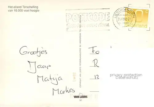 Terschelling Fliegeraufnahme Terschelling