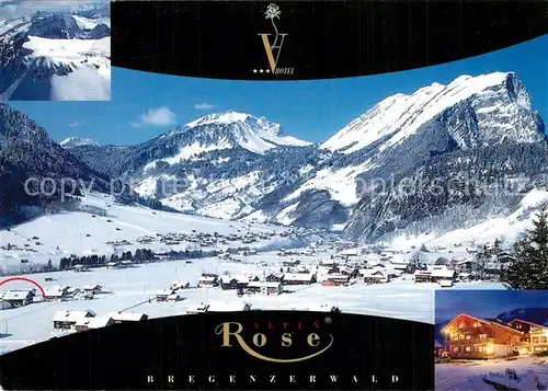 Au_Vorarlberg Alpen Rose Hotel Cafe Restaurant Panorama Au_Vorarlberg