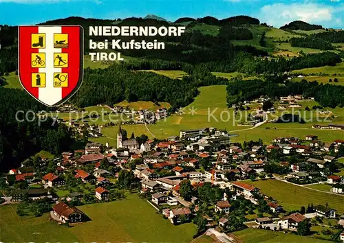 Niederndorf_Kufstein Fliegeraufnahme mit Kaisergebirge Niederndorf_Kufstein