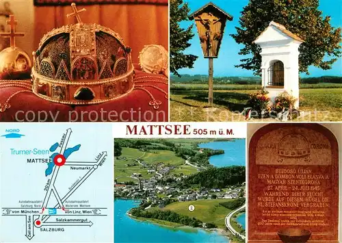 Mattsee_Salzburg Ungarndenkmal Bildstock Gedenktafel Fliegeraufnahme Mattsee Salzburg