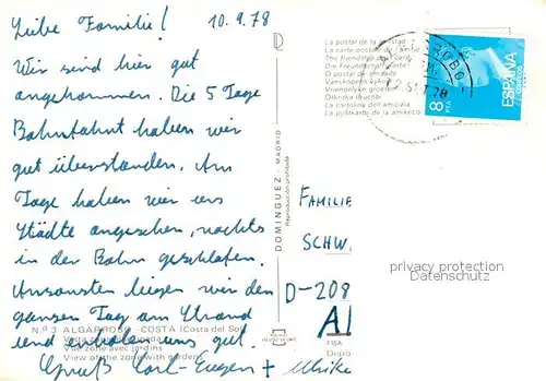 Algarrobo View of the zone with gardens Algarrobo