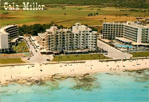 Cala_Millor_Mallorca Strand Hotels Fliegeraufnahme Cala_Millor_Mallorca