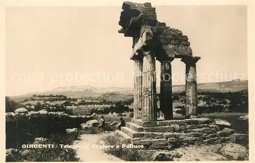 Girgenti_Agrigento Tempio di Castore e Polluce  