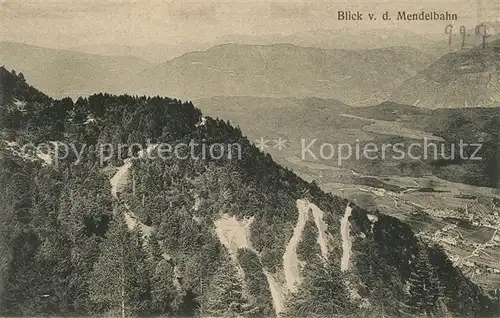 Mendelpass Blick von der Mendelbahn Mendelpass