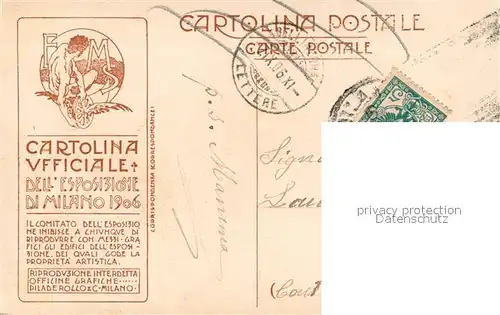 Milano Esposizione Padiglione Citta di Milano  Milano