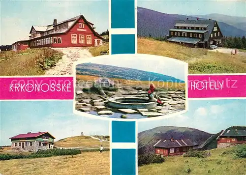 Krkonose Krkonosske Hotely Vosecka bouda Chata Dvoracky Pramen Labe Vrabtova bouda Jestrabi boudy Krkonose