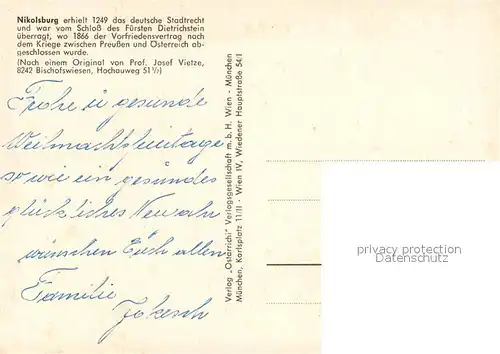 Bischofswiesen Nikolsburg Bischofswiesen