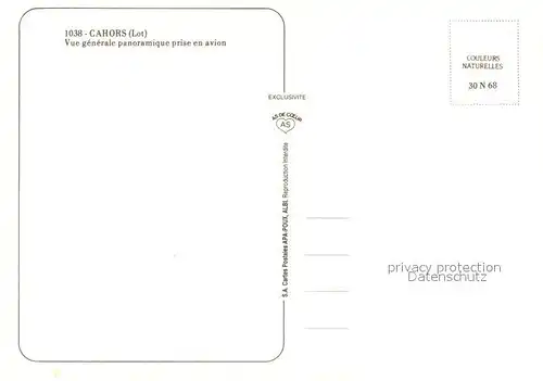 Cahors Vue generale panoramique prise en avion Cahors