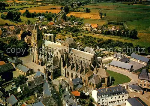 Dol de Bretagne La Cathedrale et vue aerienne densemble  Dol de Bretagne