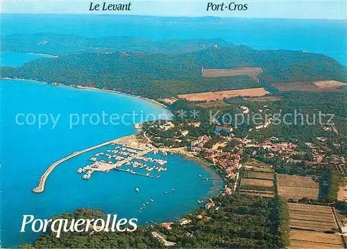 Porquerolles Le Levant Port Cros Vue aerienne Porquerolles
